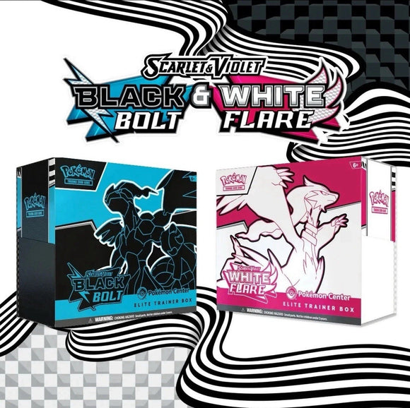 Black bolt and White flare ETB SET (1 of each)
