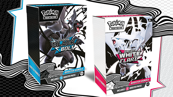 Pokémon TCG: Scarlet & Violet—Black Bolt and White Flare Booster Bundles (1 of each)