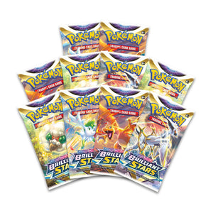 pokemon brilliant stars sleeved booster pack Pokmon quality plastic Pokemon Sword and Shield Brilliant